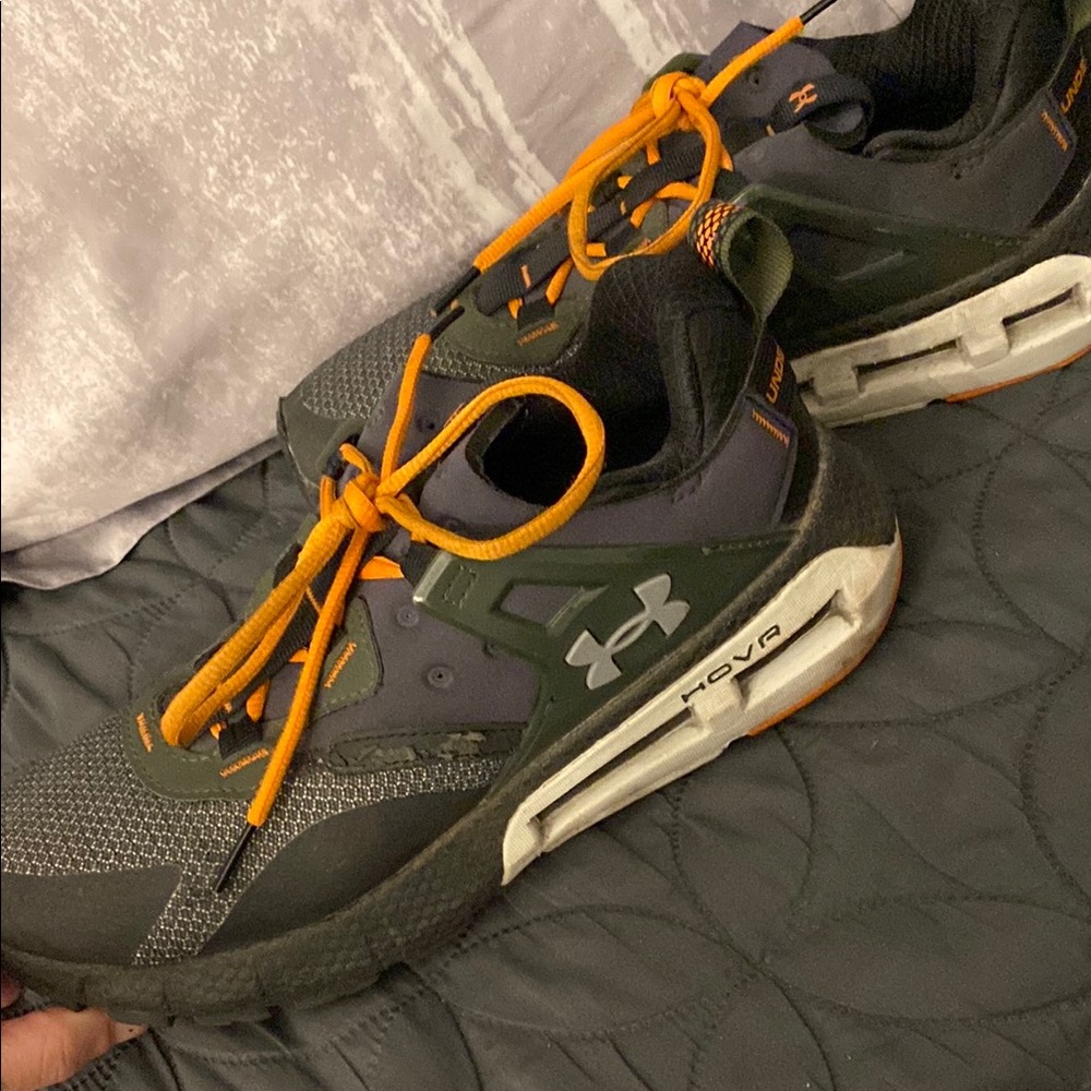 Under Armour Black and Orange Athletic Shoes